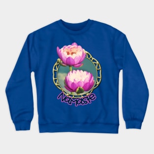 Pink Lotus Flowers (Namaste) Crewneck Sweatshirt